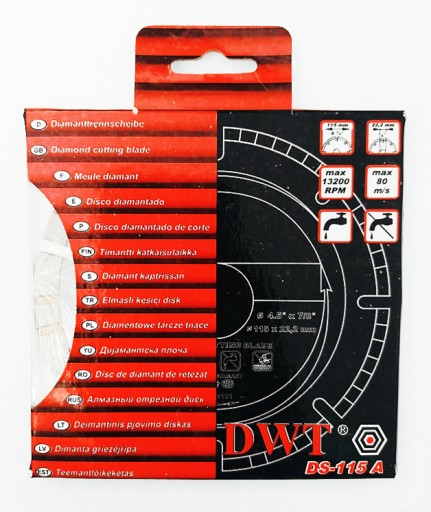 DS-115 A Tarcza diamentowa seg. do mat. twardych