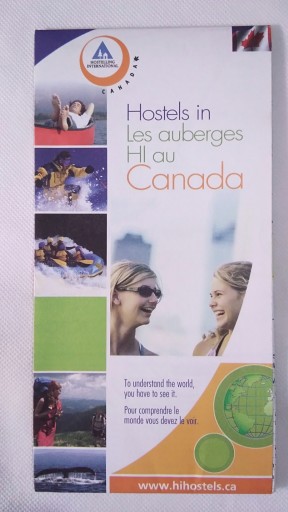 KANADA Hostels in Canada mapa