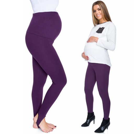 CIĄŻOWE LEGGINSY ZAPIĘTKA CIEPŁE GETRY LSPRG XL