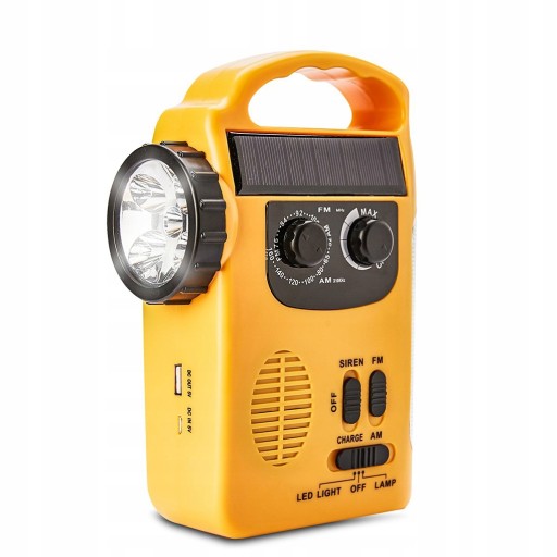 Korba ręczna Radio LED Light Camping Fishing przen