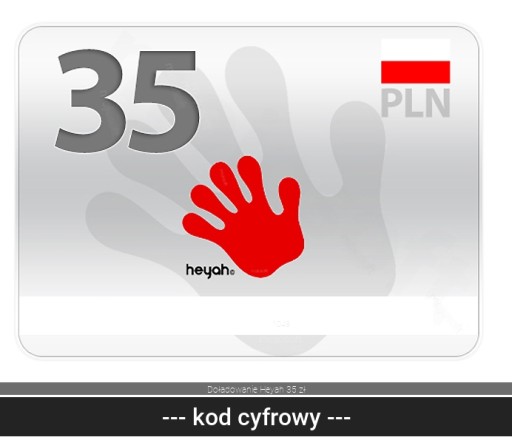 Doładowanie Heyah 35 zł