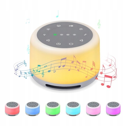 Portable White Noise Sound Machine with Mood Light