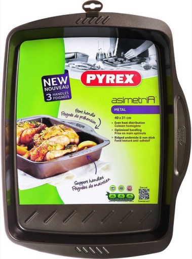 FORMA BLACHA DO PIECZENIA ASIMETRIA 40x31 CM PYREX