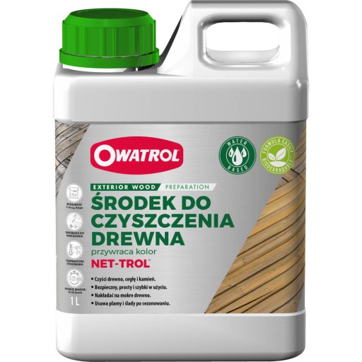 NET-TROL ODSZARZACZ DO DREWNA RENOWACJA TARASU 1L