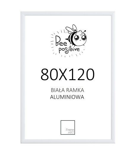 BIAŁA RAMA ALUMINIOWA 80x120 PUZZLE PLAKAT ZDJĘCI