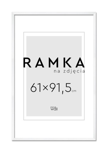 Rama na zdjęcia 61x91,5 cm 91,5x61 cm Biała