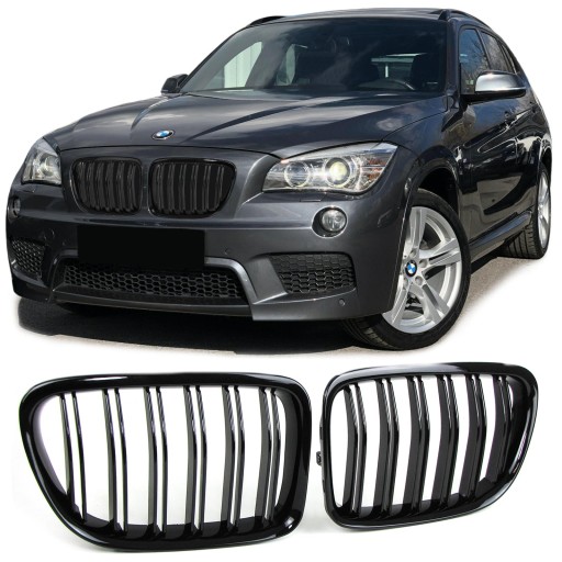 GRILL NERKI BMW X1 E84 CZARNY POŁYSK