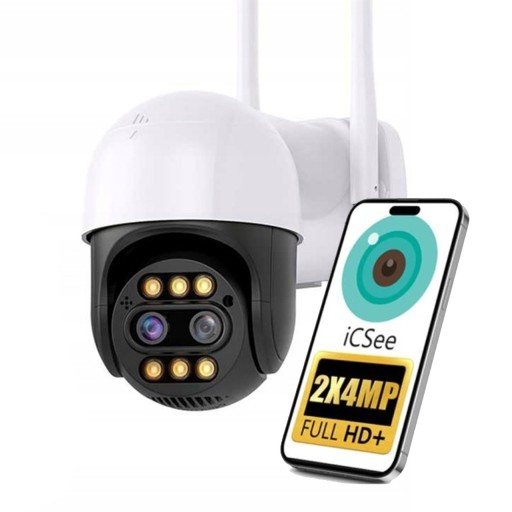 KAMERA ZEWNĘTRZNA OBROTOWA WIFI IP 8MPX 4K 8X ZOOM