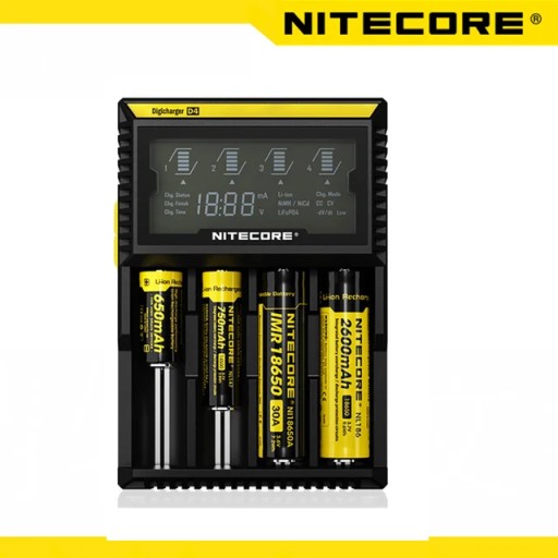 Nitecore D4 D2 ładowarka Digicharger inteligentne obwody LCD globalne