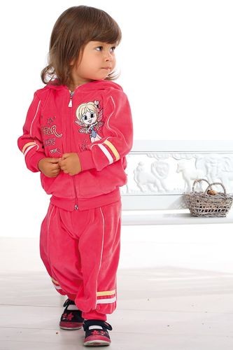 MK Polski Uroczy Dres z bawełnianego weluru dziewczęcy WRÓŻKA R.98