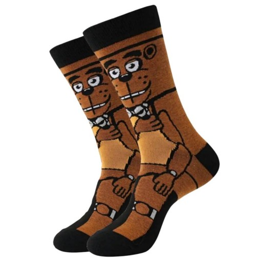 Modne skarpetki z motywem gry FNAF freddy s