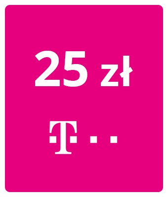 Doładowanie T-Mobile 25 PLN | Kod | Pre-paid | 25 zł