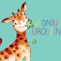 KARNET KWADRAT CL4211_PO URODZINY ŻYRAFA