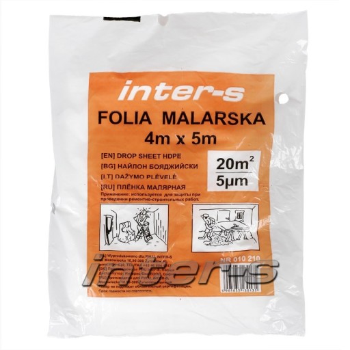 FOLIA MALARSKA CIENKA 4x5 INTER-S
