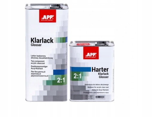 LAKIER BEZBARWNY KLARLACK GLOSSER 2:1-7,5 L APP