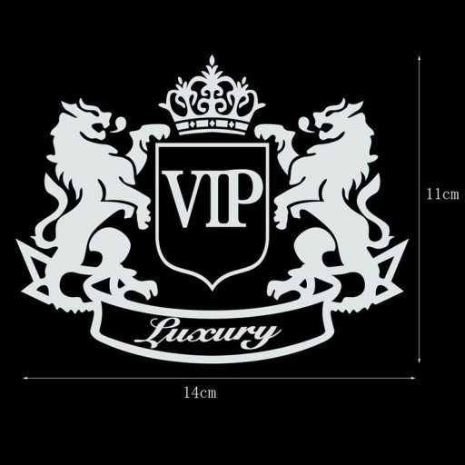 Cartoon VIP Luxury Lion Car Sticker Styling Window