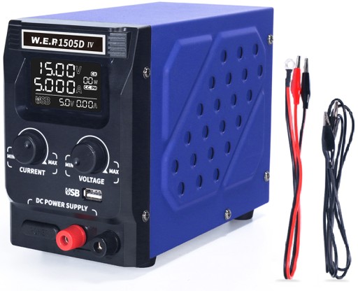 Zasilacz Laboratoryjny WEP 1505D-IV 15V 5A USB