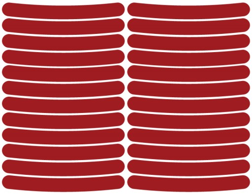 ODBLASKOWE naklejki odblask na koło rower, motor