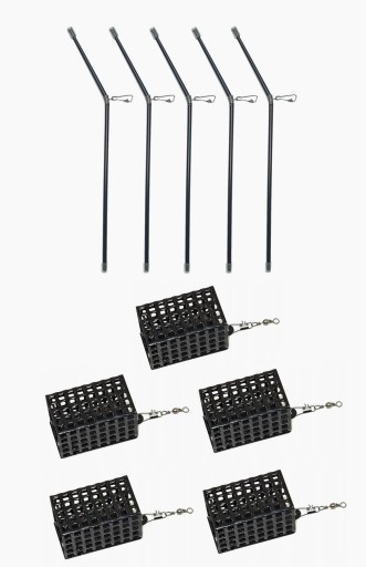 5x KOSZYKI ZANĘTOWY 60g + 5x RURKA ANTYSPLĄTANIOWA