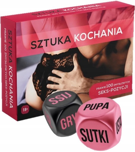 SEX ZESTAW DLA PAR GRA EROTYCZNA KAMASUTRA SZTUKA KOCHANIA + KOŚCI MIŁOŚCI
