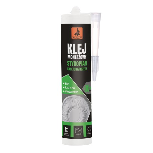 DRAGON KLEJ MONTAŻOWY STYROPIAN KASETONY 280ML