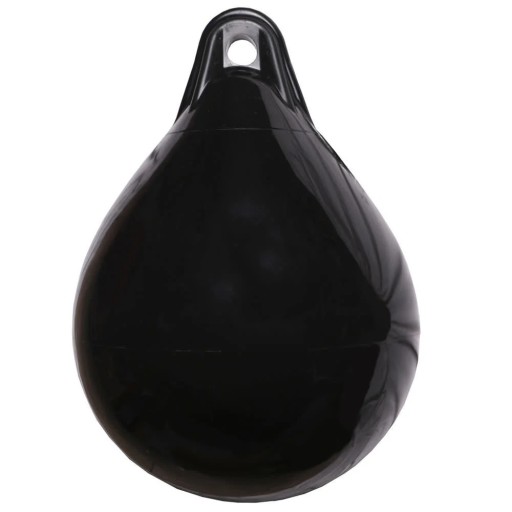 ODBIJACZ KULISTY 28cm X 37cm KULA BOJKA JACHTOWY ODBÓJ BURTOWY CZARNY