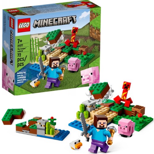 LEGO MAINCRAFT 21177 CZERWONY LAWOWY CREEPER LAVA