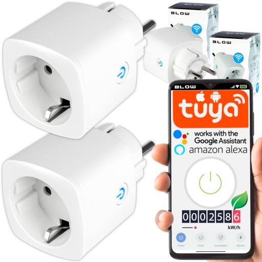2x WATOMIERZ Gniazdko WiFi SMART LIFE TUYA ZESTAW