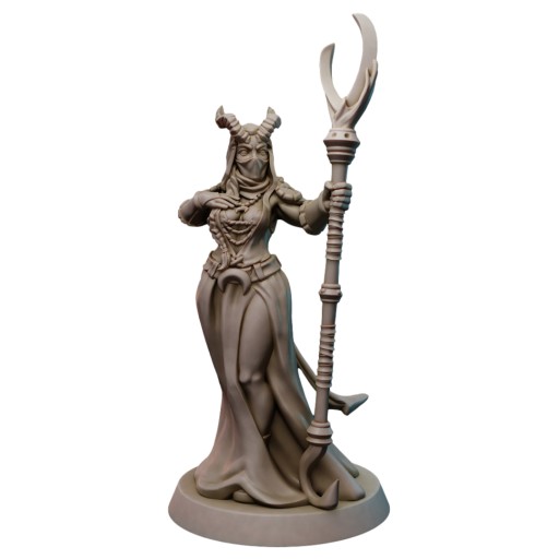 Female Tiefling Wizard RPG D&D