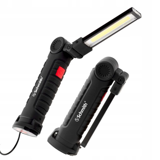 LAMPA WARSZTATOWA LATARKA MAGNES UCHYLNA 3W LED