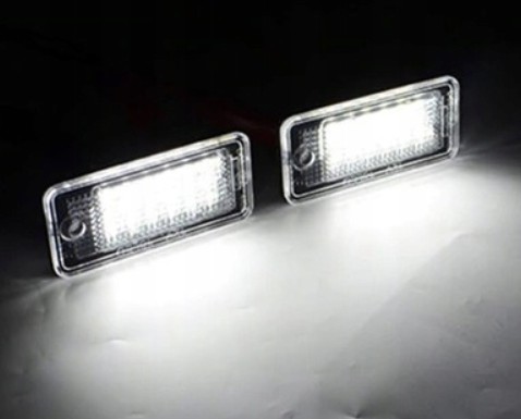 LAMPKI LED TABLICA REJESTR AUDI A3 A4 B6 B7 A6 C6