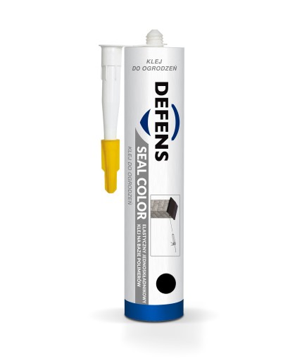 Klej Defens Seal 290 ml do ogrodzeń betonu CZARNY