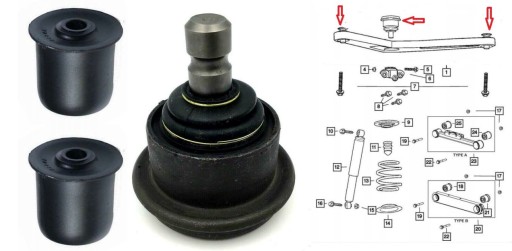 TULEJA WAHACZA TYLNEGO JEEP LIBERTY KJ 2002-2007