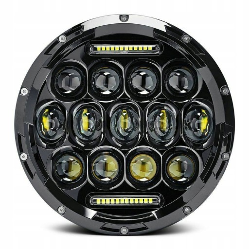 ZESTAW REFLEKTOR LAMPA PRZÓD MOTOCYKLOWA LED 7IN