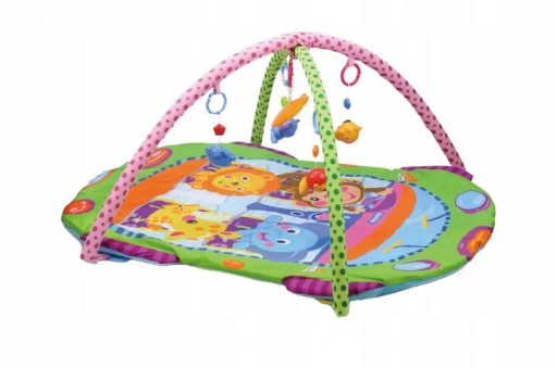 MATA EDUKACYJNA INTERAKTYWNA PIANKOWA DLA DZIECI BABY FITNESS SAMOCHÓD