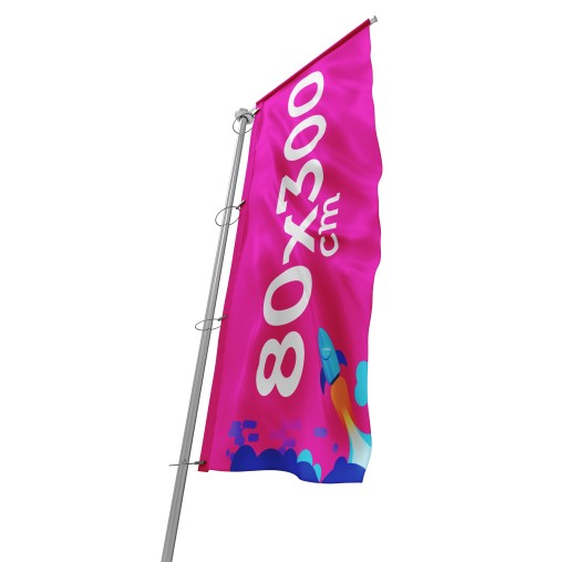 FLAGA 80x300 cm REKLAMOWA FIRMOWA FLAGI REKLAMOWE