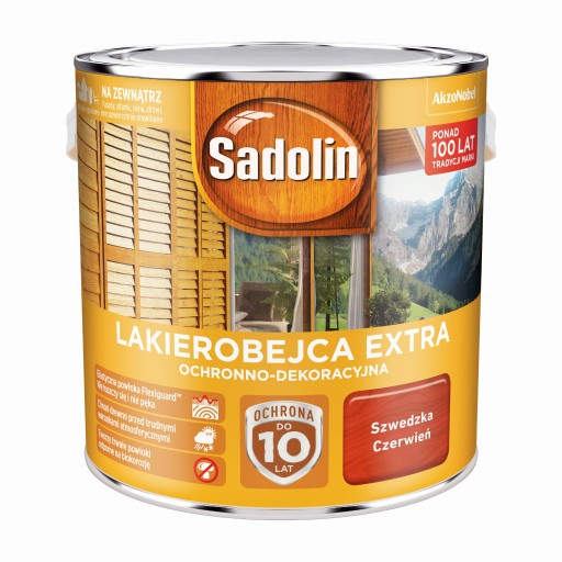 Sadolin Extra 2,5L - Szwedzka Czerwień