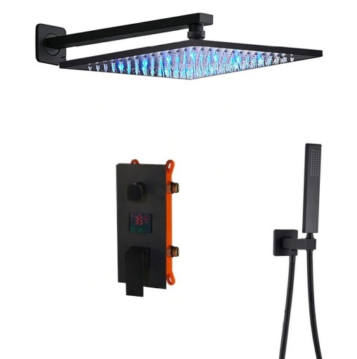 ZESTAW PODTYNKOWY WYŚWIETLACZ DESZCZOWNICA Z LED