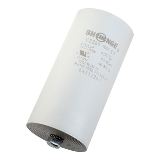 Kondensator rozruchowy 120uF 450V CBB60 konektory SHENGE