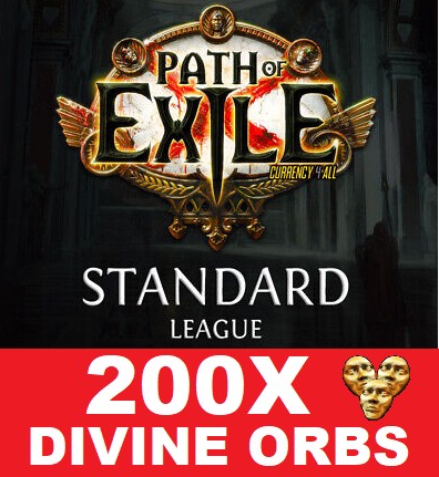 PATH OF EXILE POE STANDARD 200 DIVINE ORB PC