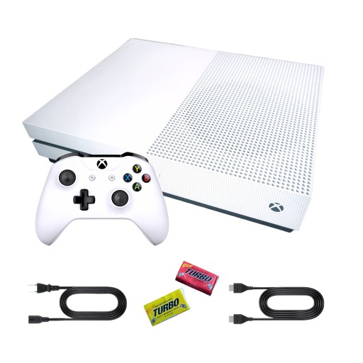 KONSOLA MICROSOFT XBOX ONE S 1tb 1000 GB + PAD + OKABLOWANIE - KOMPLET
