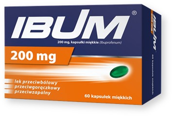 Ibum przeciwbólowy, 200 mg, kapsułki, 60 szt.