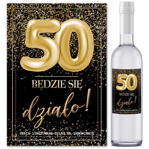 Etykiety Naklejki na wódkę 50 10szt ET12
