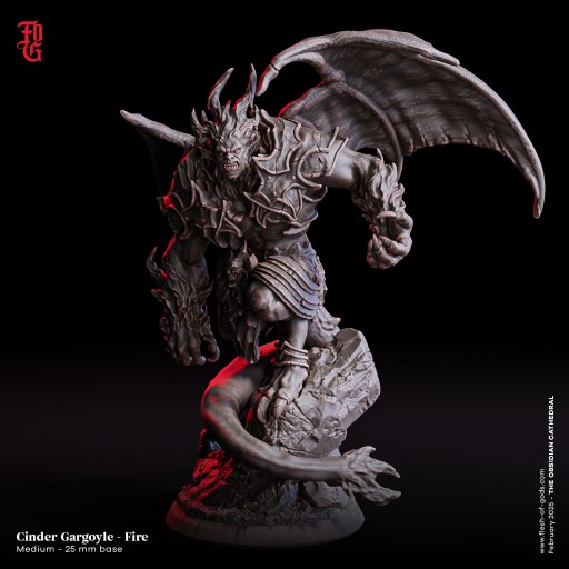 Cinder Gargoyle - Fire - minifakturapl