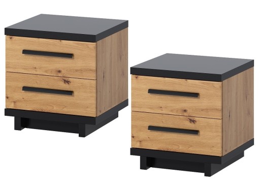 komplet 2x stolik nocny szafka mała szuflady Ines