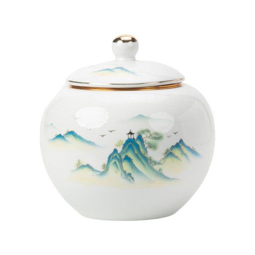 Porcelanowy pojemnik na herbatę do luźnych gó