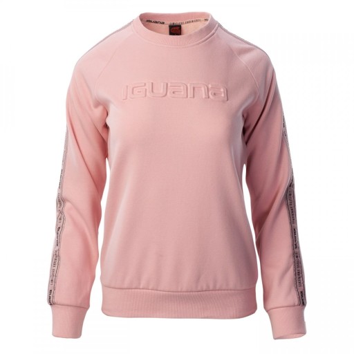 BLUZA DAMSKA IGUANA KAURI BLUZA SPORTOWA BEZ KAPTURA RÓŻOWA ROZMIAR M