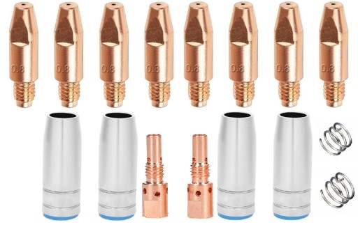 Zestaw części do uchwytu MB25 końcówki prądowe 1,2mm