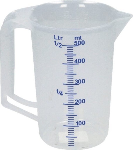 Zlewka pomiarowa PCW Hünersdorff, 0,5 l