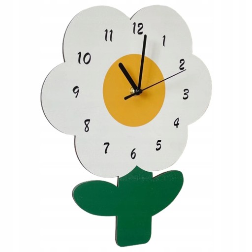 Plant Decorations Mute Clock Wooden Botanical